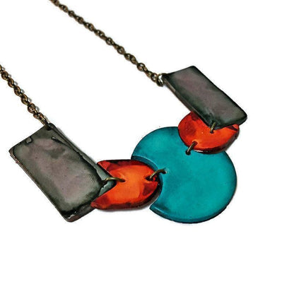 Boucles d'oreilles dépareillées originales, boucles d'oreilles pendantes peintes à la main décalées