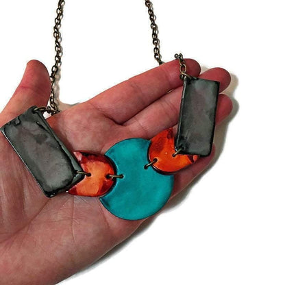 Boucles d'oreilles dépareillées originales, boucles d'oreilles pendantes peintes à la main décalées