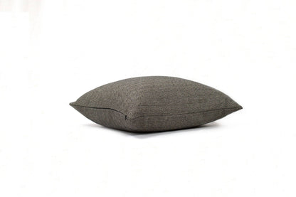 Housse de coussin à chevrons noire