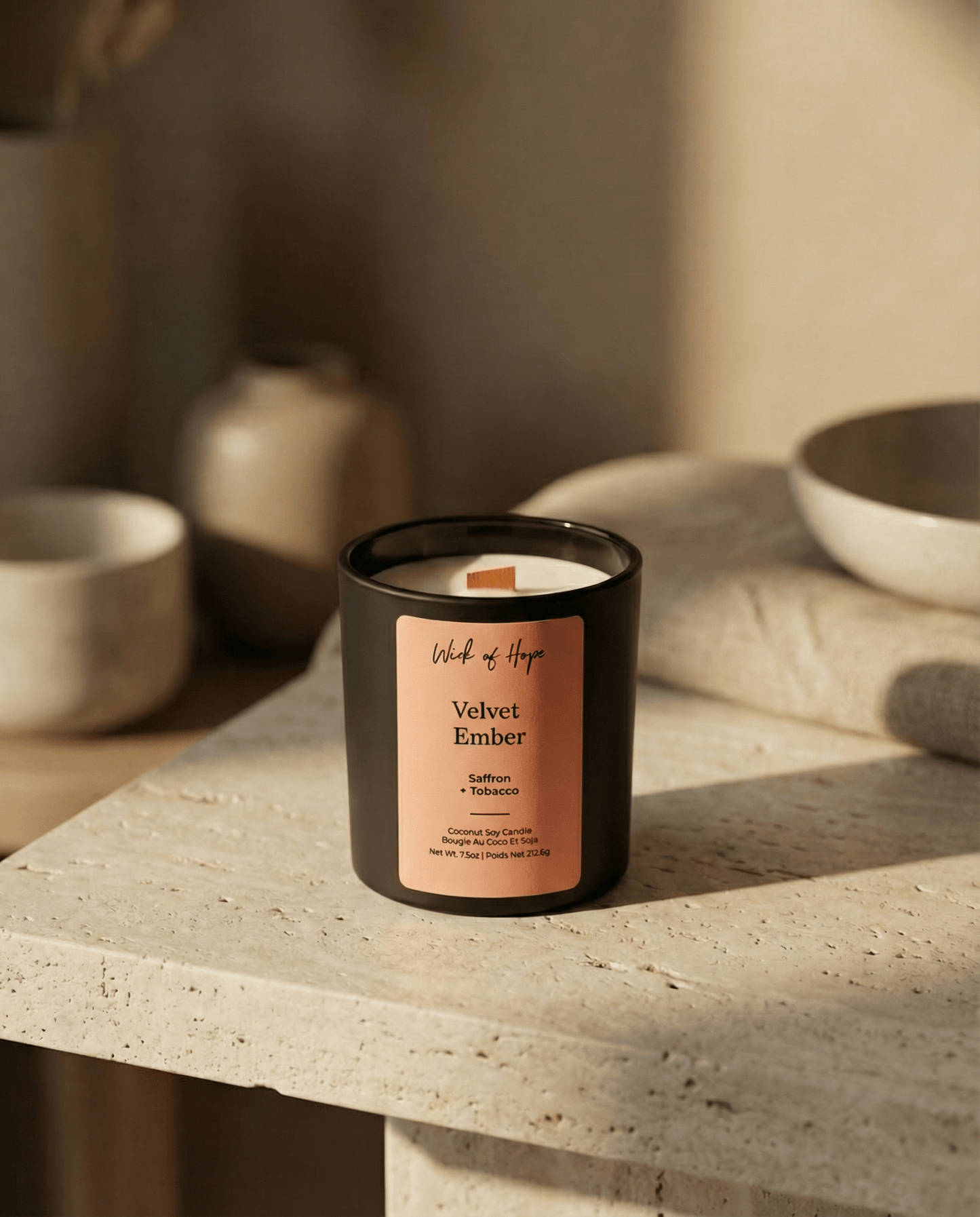 Velvet Ember Candle | Saffron + Tobacco