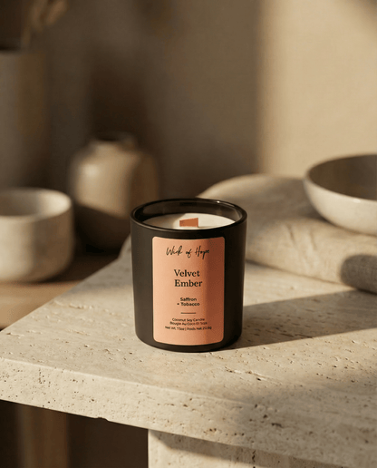 Velvet Ember Candle | Saffron + Tobacco