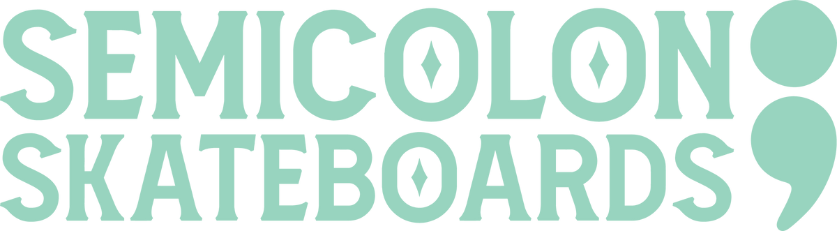 semicolon skateboards official logo