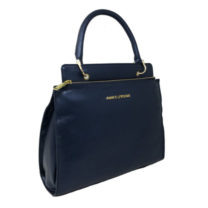 Sac à main en cuir véritable bleu marine - Chloé