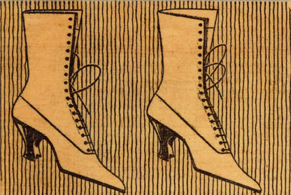 Wood Postcard - Vintage Boots
