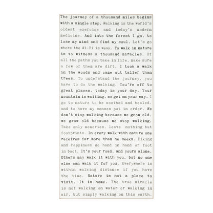Typewriter Sign - Walking