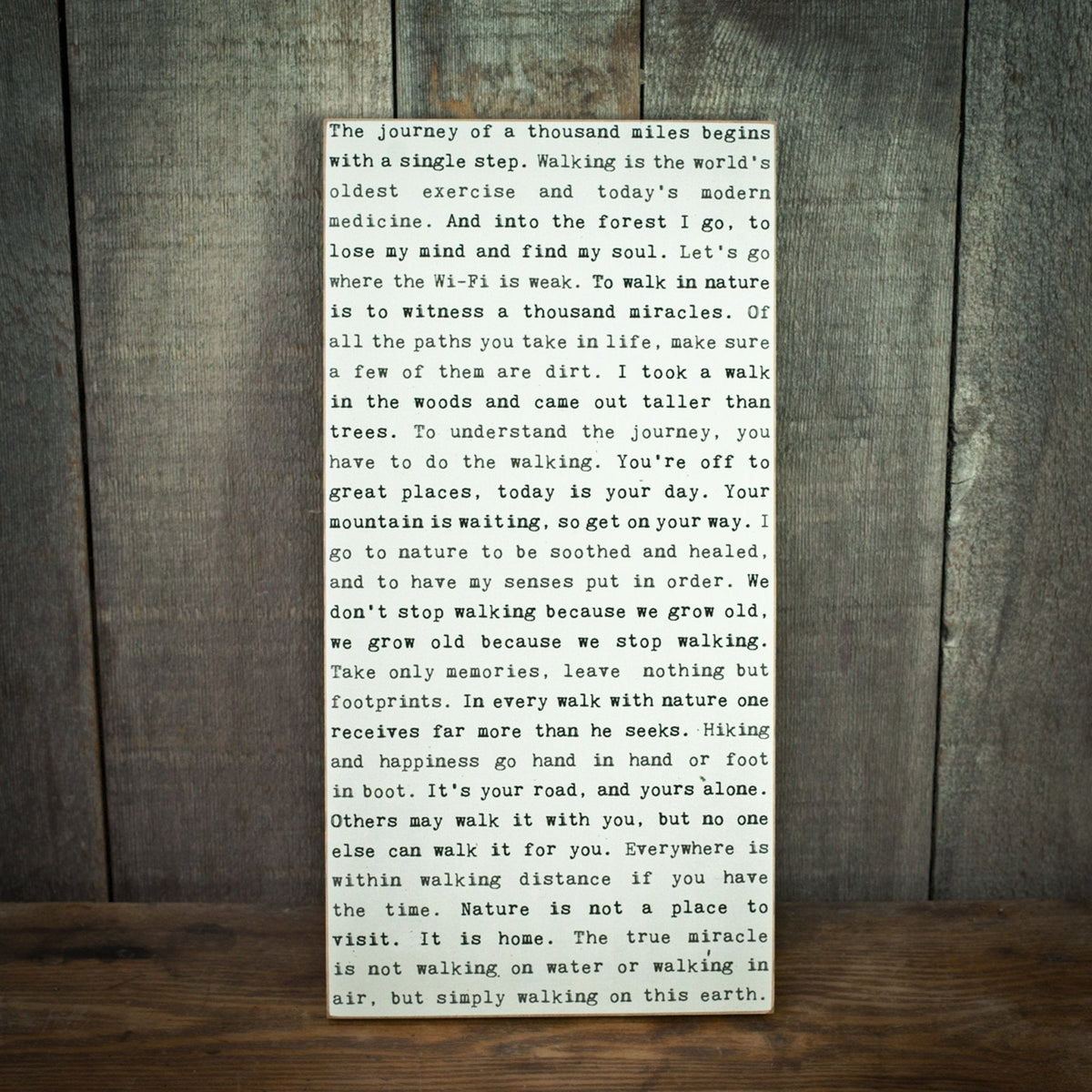 Typewriter Sign - Walking