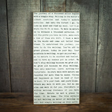 Typewriter Sign - Walking