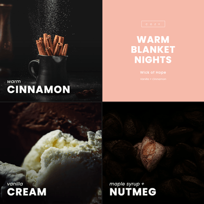 Warm Blanket Nights Candle | Cinnamon + Vanilla