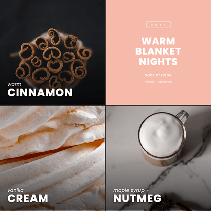 Warm Blanket Nights Wax Melt | Cinnamon + Vanilla