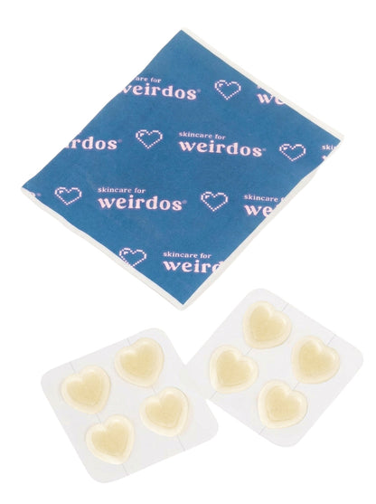 16 healing heart pimple patches