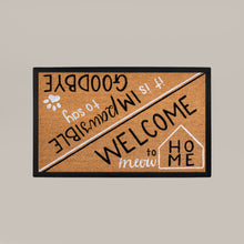 hello/goodbye rectangular doormat set