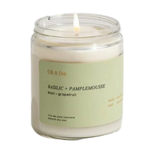 Chandelle - Basilic et pamplemousse en verre