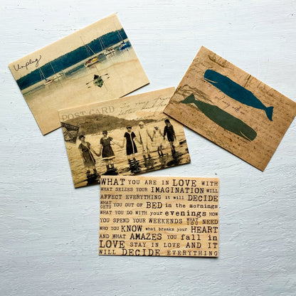 Wood Postcard - Whale