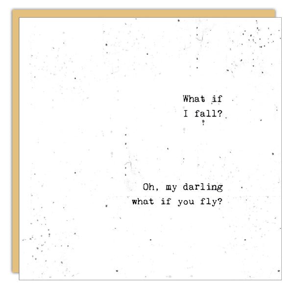 Stationery - Little Gem Card -What If I Fall?