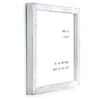 Framed Words - What If I Fall
