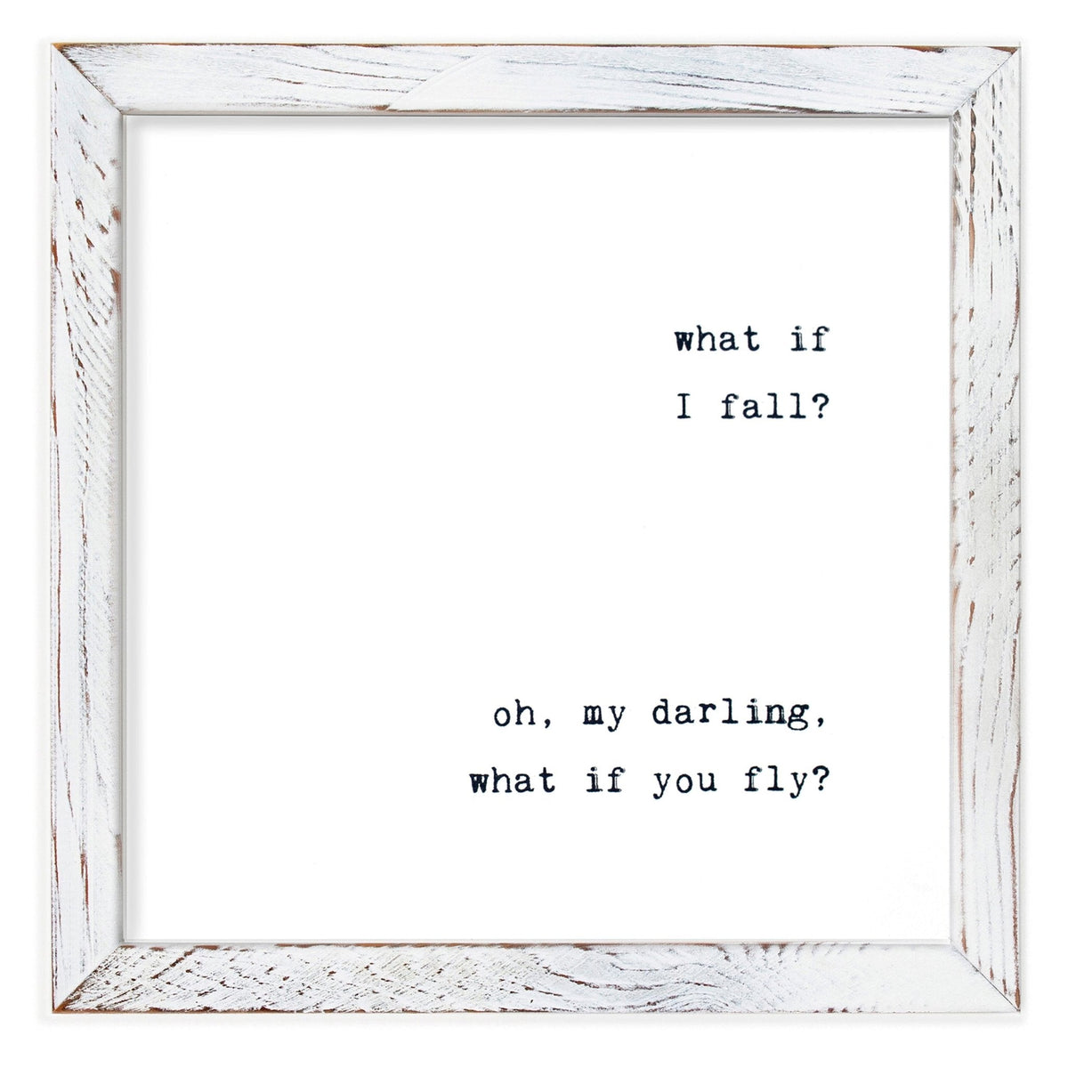 Framed Words - What If I Fall