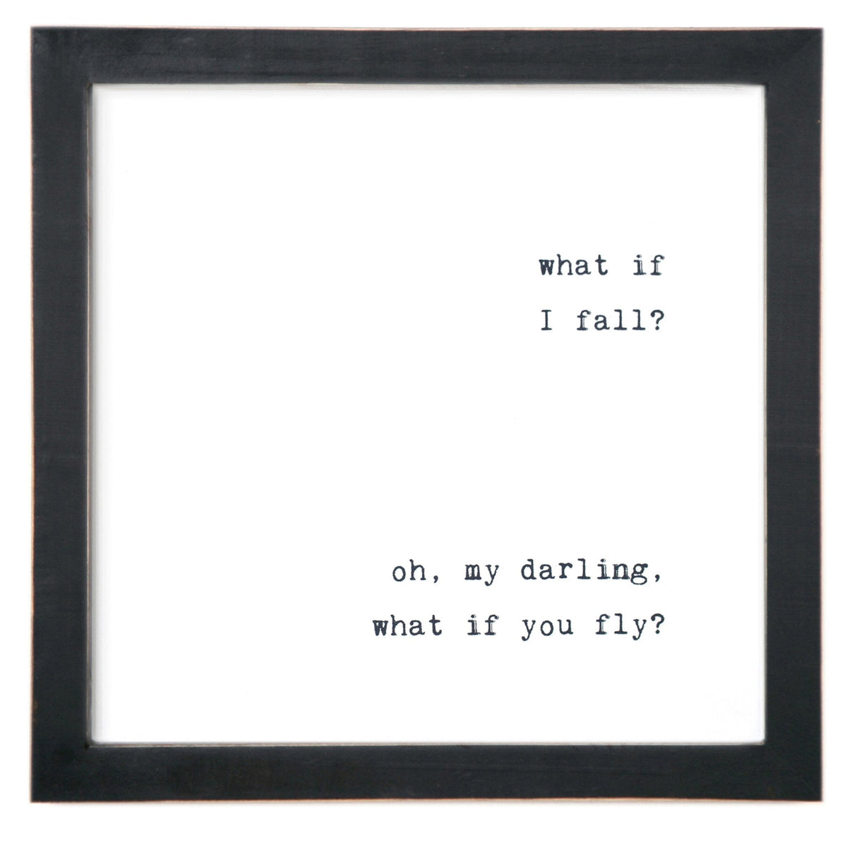 Framed Words - What If I Fall