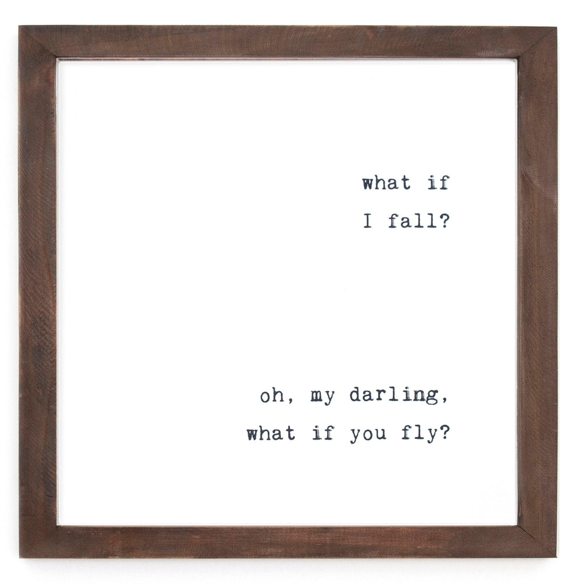 Framed Words - What If I Fall
