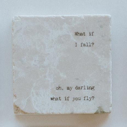 Marble Coasters - Little Gem - What If I Fall