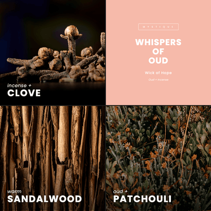 Whispers of Oud Candle | Oud + Incense