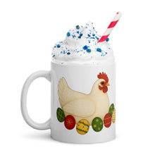 Joyeux Chickmas regardez la tasse Tasse blanche brillante