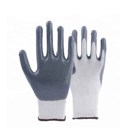 12-Pack White Nitrile Palm