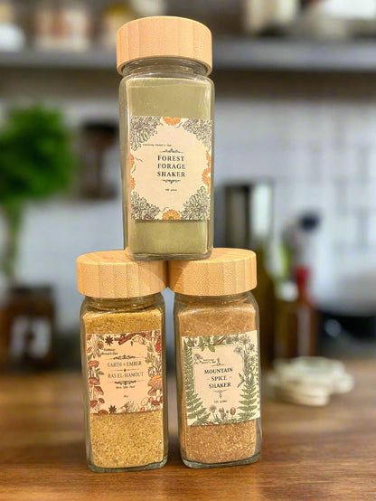 Ensemble secoue-épices d'aliments sauvages