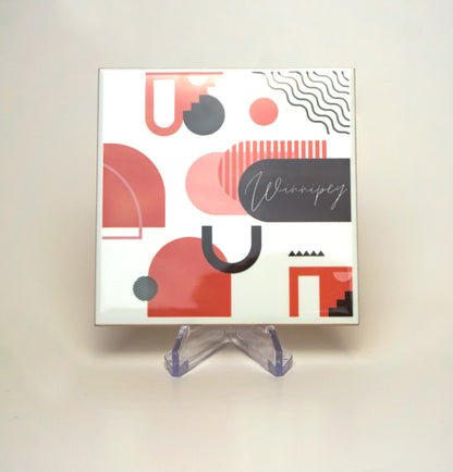 Winnipeg Block Art Coaster