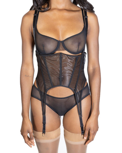 Sheer Corset Garter, Beta