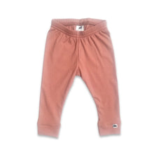 Baby Bamboo Leggings | Terracotta Rib