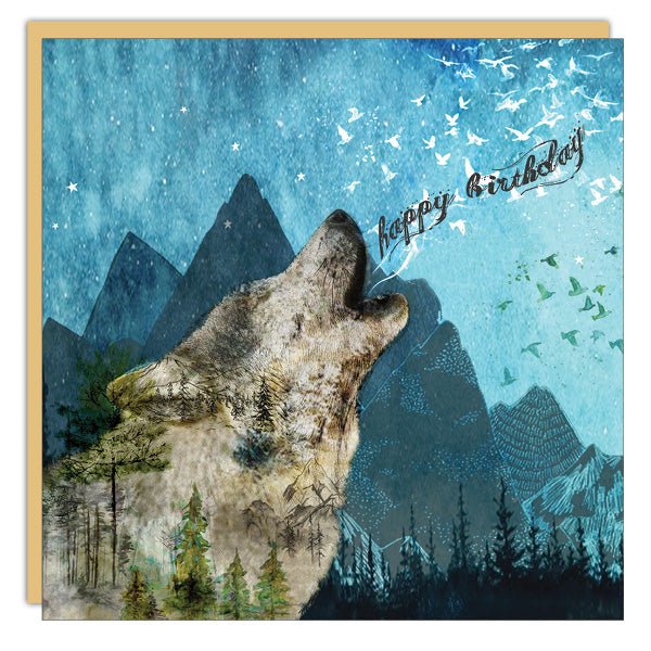 Stationery - Lost & Found Card - Wolf - Birthday