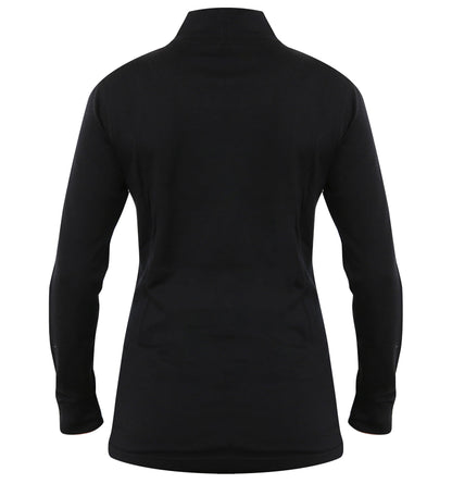 Chandail 1/4 zip en laine mérinos pour femme — Poids moyen