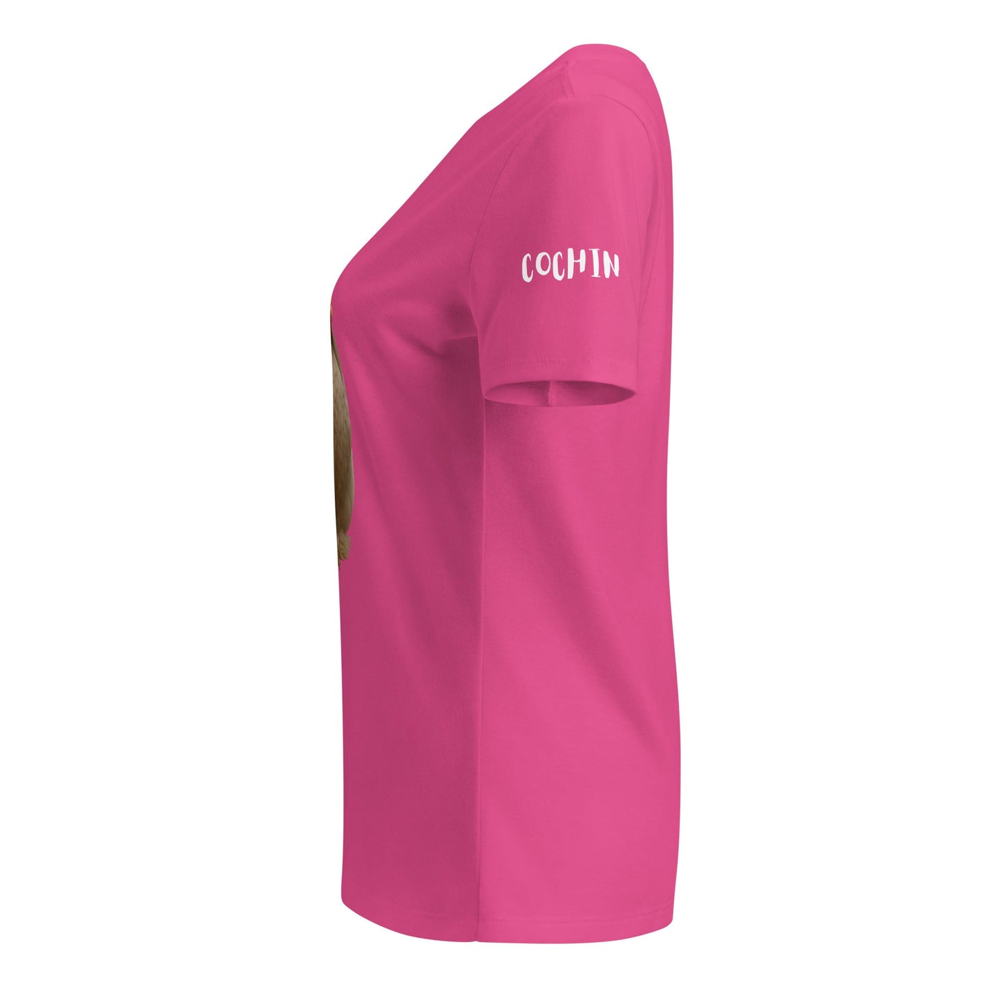 T-shirt col V décontracté Cochin pour femme