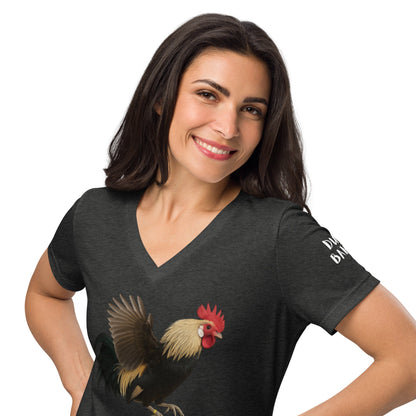 T-shirt décontracté à col en V pour femme Dutch Bantam