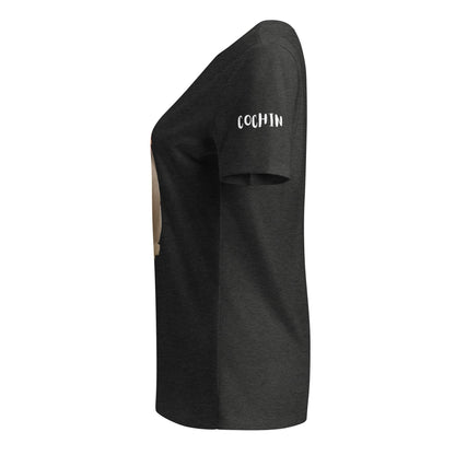 T-shirt col V décontracté Cochin pour femme