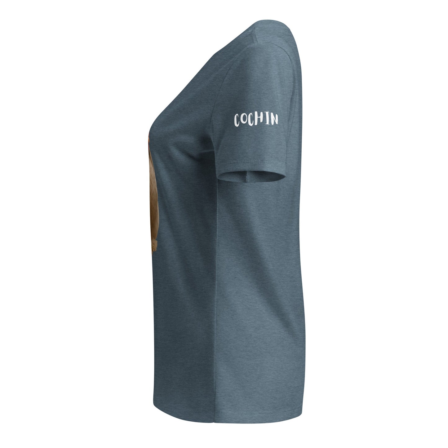 T-shirt col V décontracté Cochin pour femme