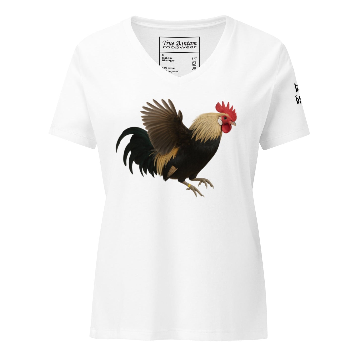T-shirt décontracté à col en V pour femme Dutch Bantam
