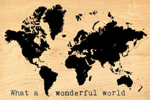 Carte postale en bois - Monde merveilleux