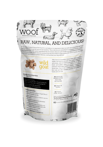NZPF Woof - Wild Goat Freeze Dried Dog Treats