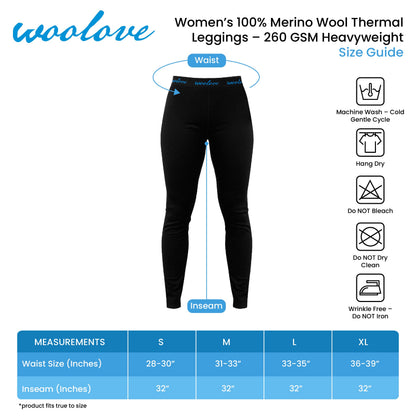 Legging en Laine Mérinos pour Femme — Épaisse