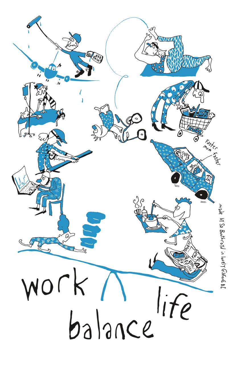 Tea Towel - Work Life Balance