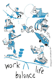 Tea Towel - Work Life Balance
