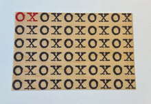 Carte postale en bois XOXO