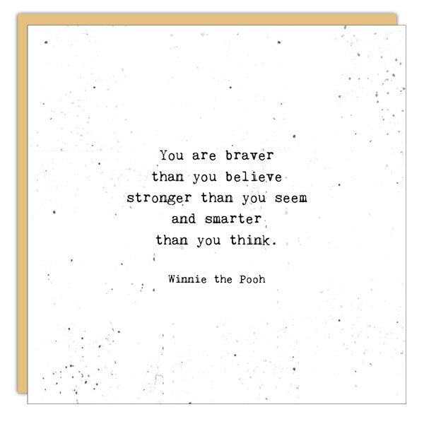 Stationery - Little Gem Card -You Are Braver