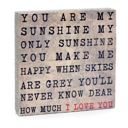 Art Block - Lost & Found - You Are My Sunshine