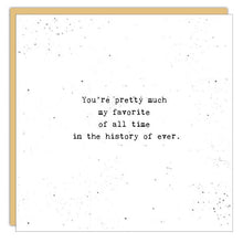 Stationery - Little Gem Card -You're Pretty Much My Favorite
