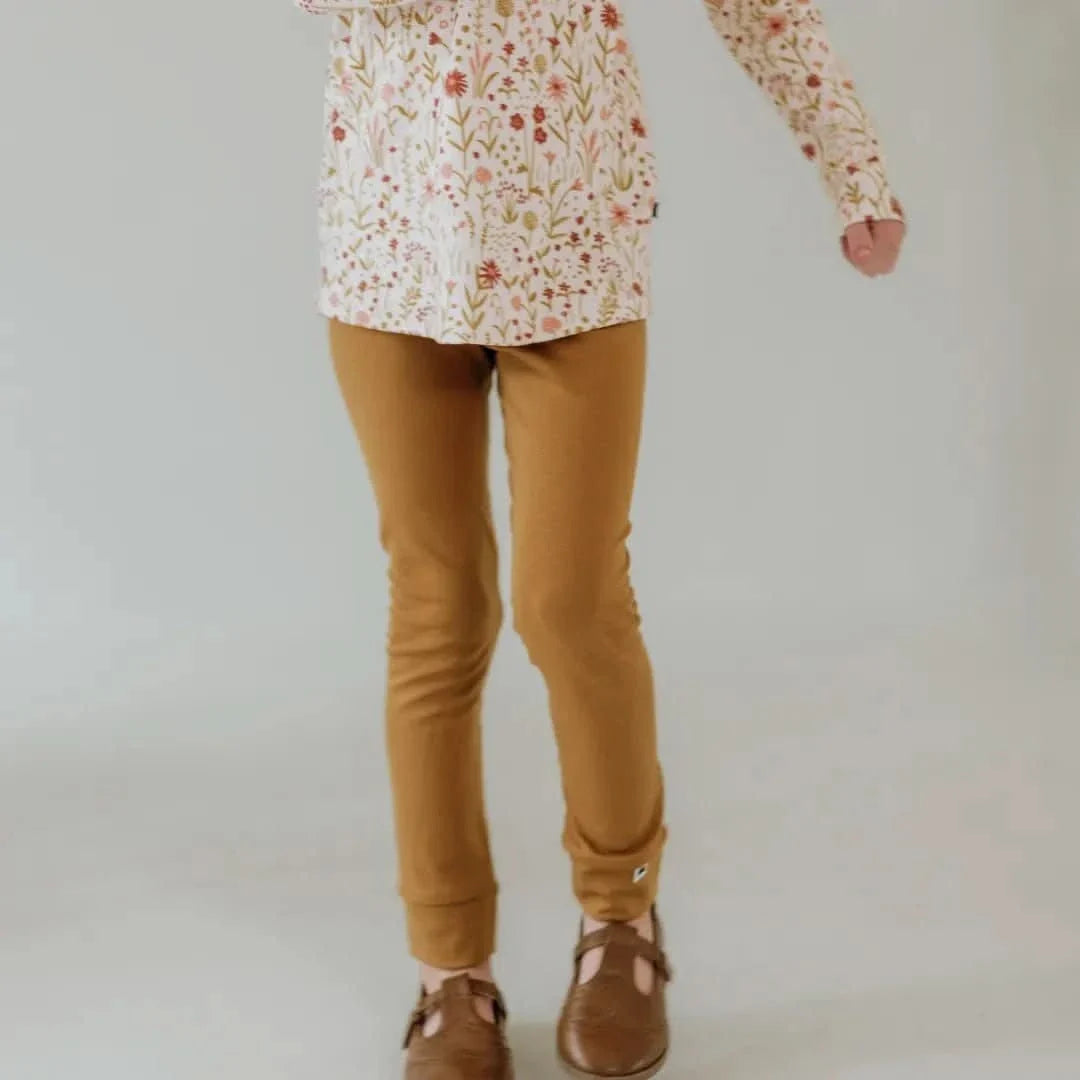 Youth Bamboo Leggings | Papaya