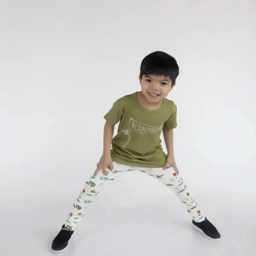 Youth Bamboo Leggings | Travel