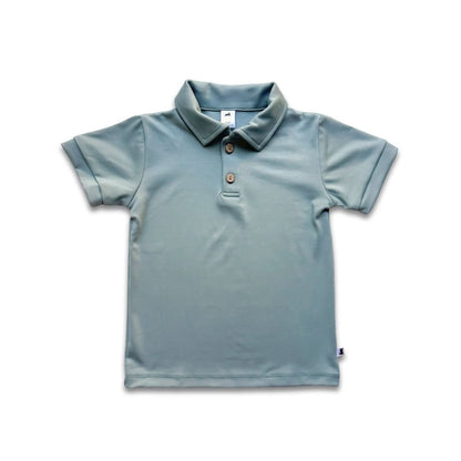 Youth Bamboo Polo Shirt | Blush Charcoal