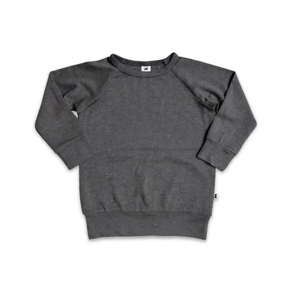 Youth Bamboo Raglan Pullover | Ash